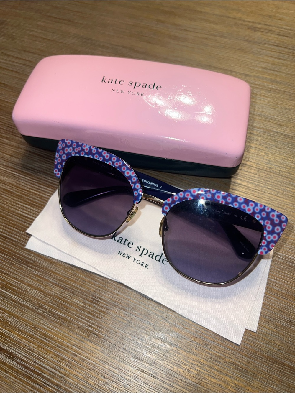 kate spade floral cat-eye sunglasses